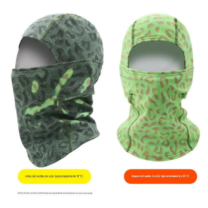 🌡️😎 Pasamontañas Termocrómico que Cambia de Color | Gorro Facial Original y Divertido para Exterior