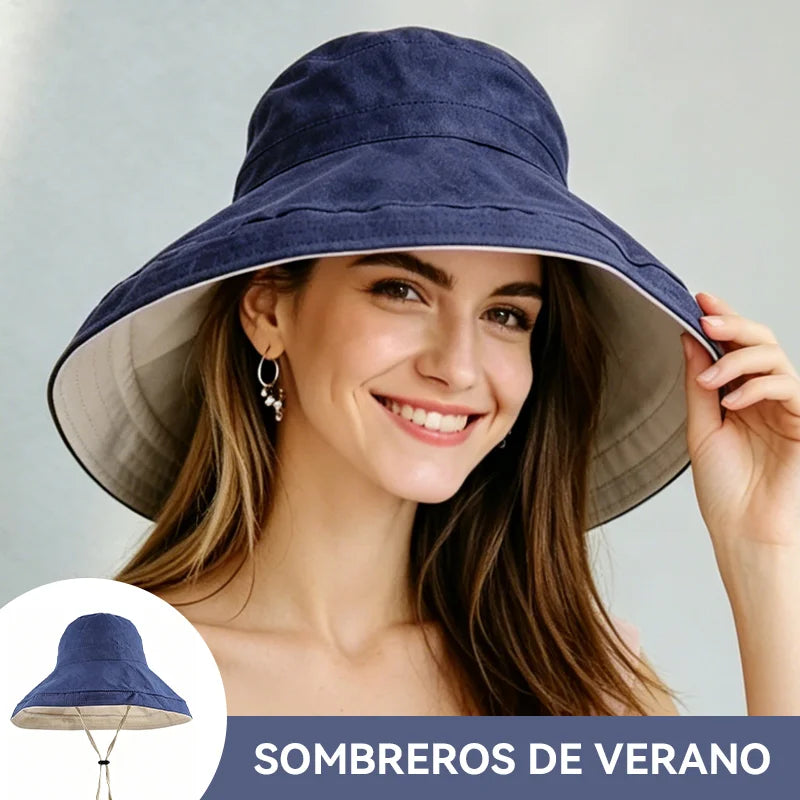 🥰👒Sombrero de sol fino de alta calidad para mujer, ideal para el verano.