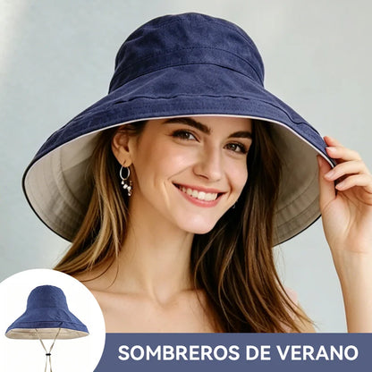 🥰👒Sombrero de sol fino de alta calidad para mujer, ideal para el verano.