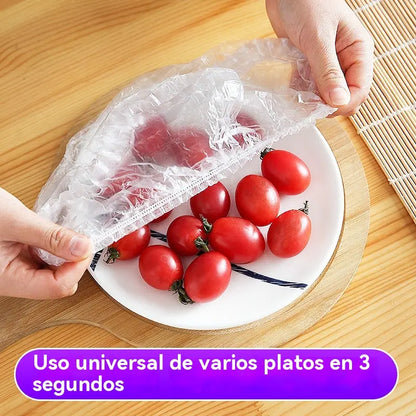 【2 bolsa, 200 piezas】Tapa de frescura desechable de grado alimenticio