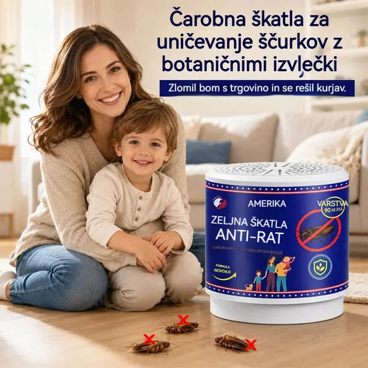 👍【2 kosa】Čarobna škatla za uničevanje ščurkov z botaničnimi izvlečki - ekološki repelent brez strupenih snovi za dom in restavracije, dolgotrajna učinkovitost
