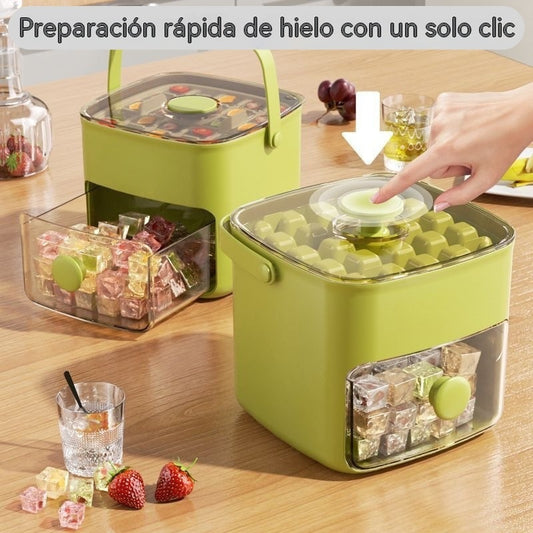🔥50%OFF🔥🧊 Bandeja para cubitos de hielo 2026 con tapa: hacer hielo es fácil.