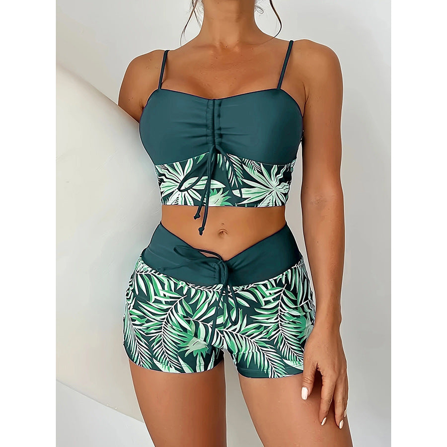 🏖️👙【S-2XL】Elegante traje de baño estampado de tallas grandes【40-110 kg】