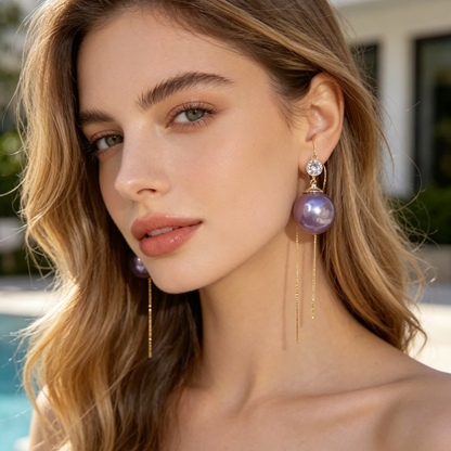 🔥Compra 1 y llévate 1 gratis🔥💞Pendientes de rosa roja con tallo de cristal