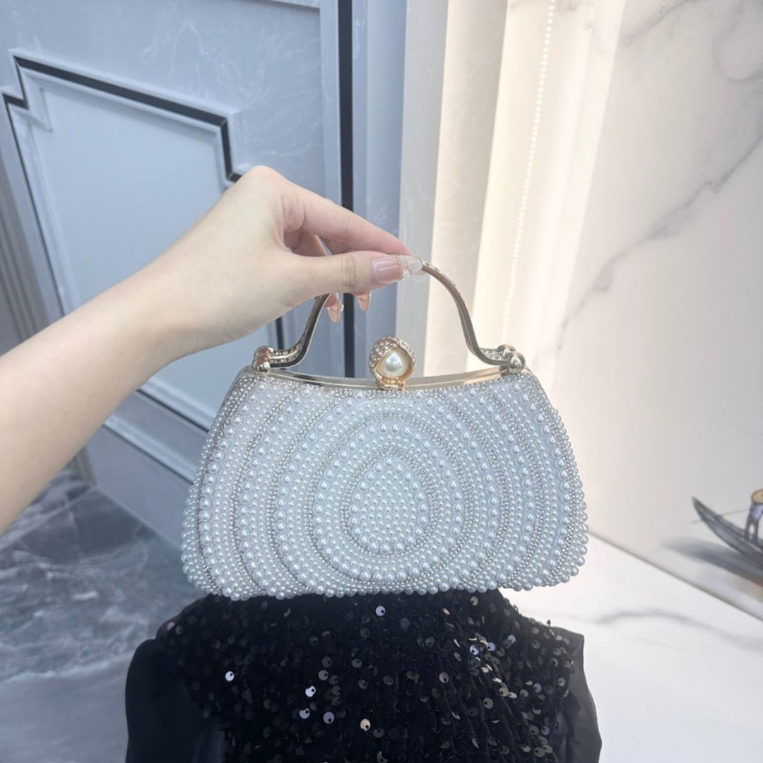 🔥【Novedad】 Nuevo bolso de mano de alta gama para mujer con bordado de perlas