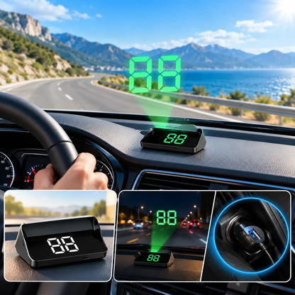 【Švicarska vojna GPS navigacija s upozorenjem na izbjegavanje】Novi GPS brzinomjer i tahometar s HUD zaslonom