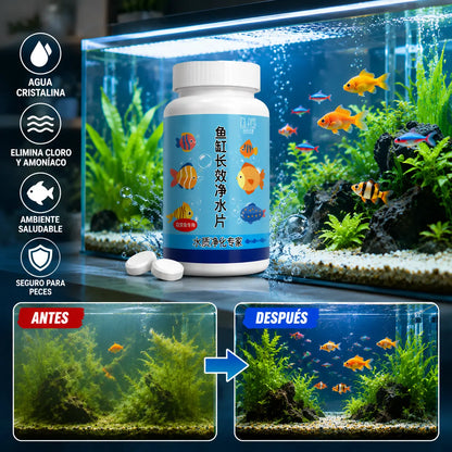 🐠🌿 Pastillas purificadoras de agua para acuario + pastillas oxigenadoras