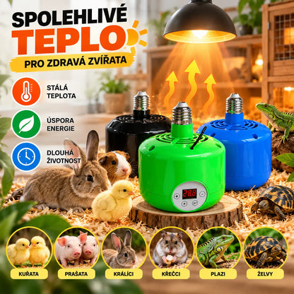 🌈Inteligentní vyhřívací lampa s konstantní teplotou pro domácí mazlíčky pro chov