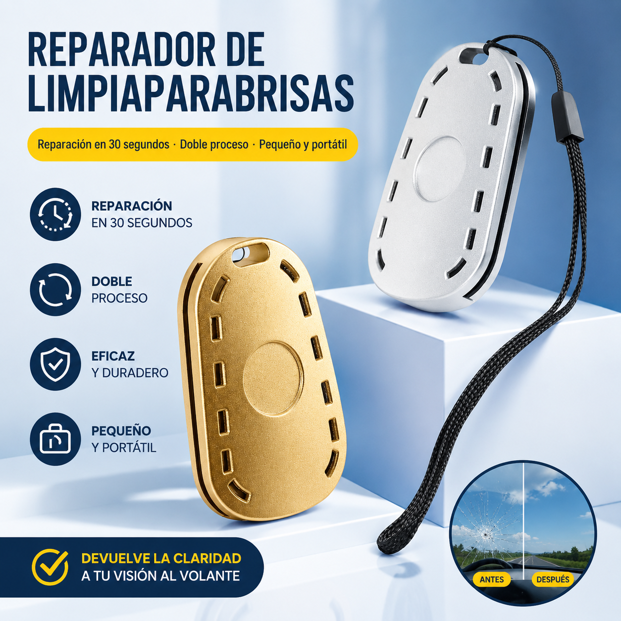 🚗【compre dos y obtenga dos gratis】【4 piezas 22 euros】Herramienta universal para reparar limpiaparabrisas