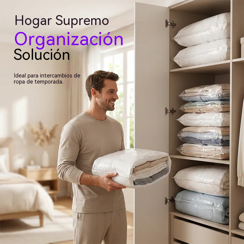 ⏰🔥¡50% DE DESCUENTO!🔥¡Más de 50.000 unidades vendidas! 🧳✨🧺 Libera espacio en tu armario al instante: bolsas de almacenamiento con sistema de presión y compresión
