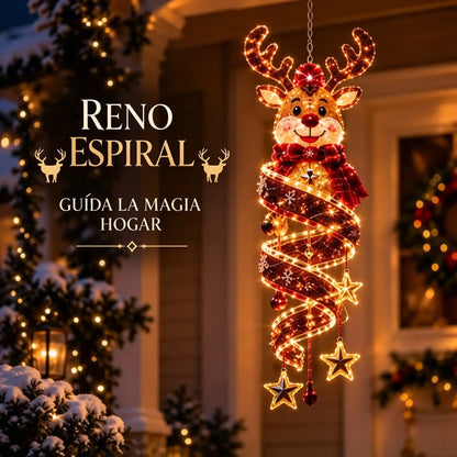 🎄 Colección de luces LED colgantes en espiral con magia navideña ✨