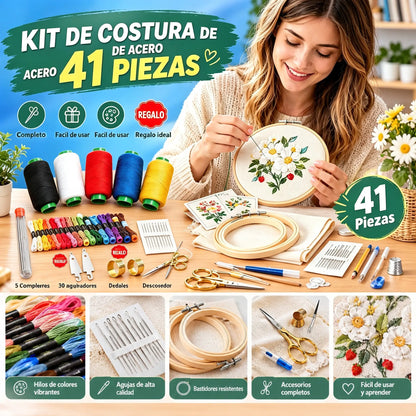 🧵🧰 Kit completo de costura 41 en 1 – práctico, resistente y fácil de usar en casa