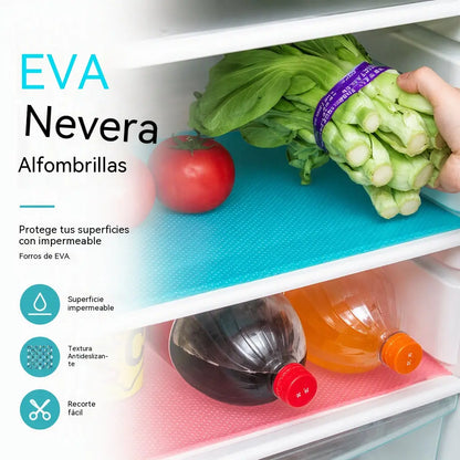 8 unidades por solo 26 € 🥳 ¡Artículo estrella de 2026! 🥳 ¡Alfombrillas para la nevera! Material EVA impermeable, antideslizante y recortable. Mantén tu nevera limpia y organizada: ¡ahorra en tus regalos navideños! 🏠✅