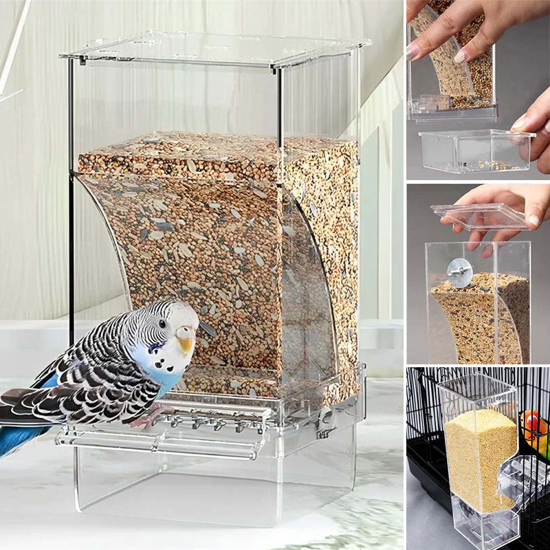 🐦🔥Comedero automático para pájaros sin derrames