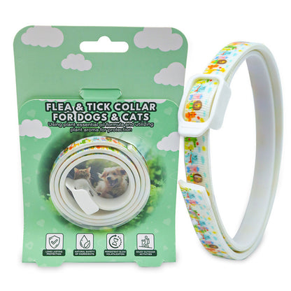 🔥Compra 1 y llévate 1 gratis🔥🐾 Collar repelente de plagas para mascotas con aceites esenciales naturales 🦟Protección segura contra pulgas y garrapatas para perros y gatos 💚