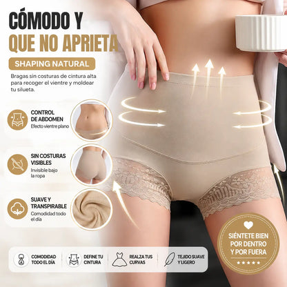 🙌【3 piezas 25€】Bragas moldeadoras abdomen plano y efecto push-up – suaves, transpirables y estilizan tu figura【M-2XL】