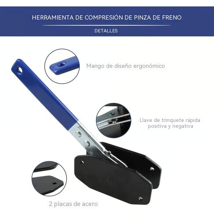 💥 🚗 Herramienta para pinzas de freno con pinzas giratorias de 360°.