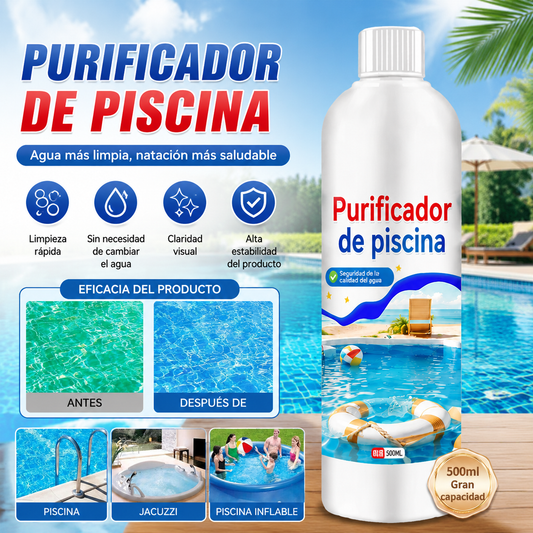 ⏰💦500 ml por botella🏊‍♂️ Líquido Clarificador para Piscinas – Agua Transparente en Horas, Sin Esfuerzo ✨