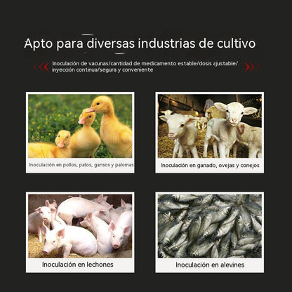 🐖🐖Jeringas ajustables automáticamente para cerdos, pollos, ganado vacuno y ovejas