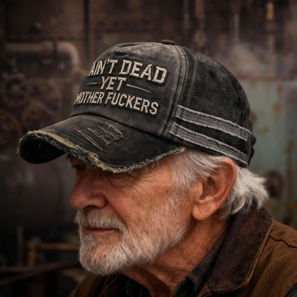 🎉Aún no estoy muerto, gorra de camionero vintage