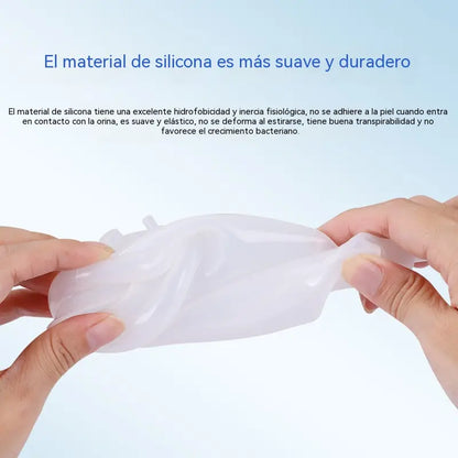 Dispositivo de micción de silicona para ancianos postrados en cama, que incluye bolsas recolectoras de orina para ancianos enfermos y paralizados.