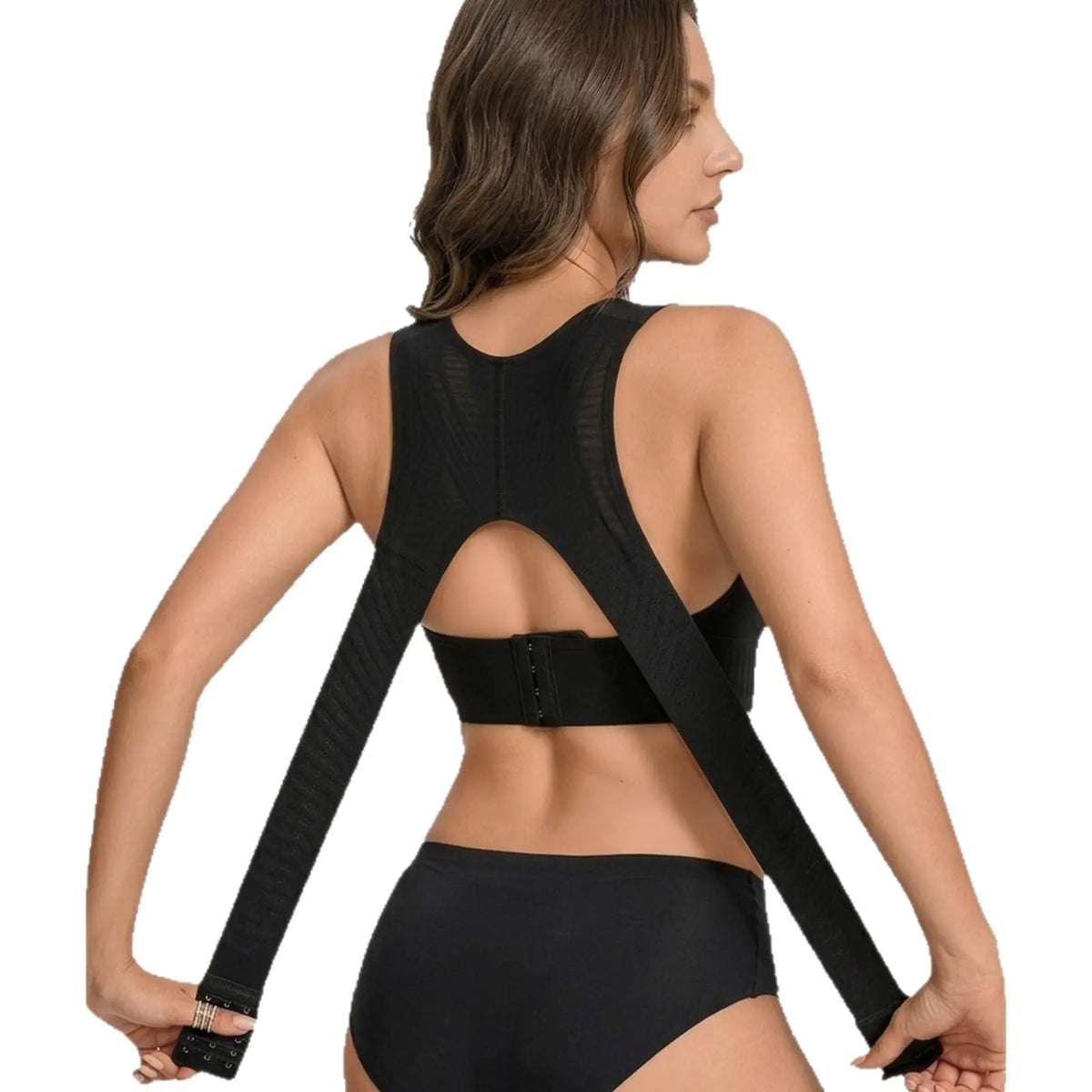 【 3 piezas】【S-2XL】Nuevo sujetador push-up sin aros con cierre frontal, espalda de sujeción, tirantes anchos para corregir la postura y alta elasticidad.-【40-90kg】