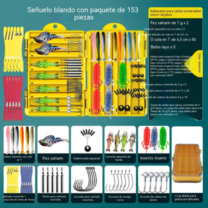 [Juego de 153 piezas] Juego completo de señuelos para pesca [1-200 kg]