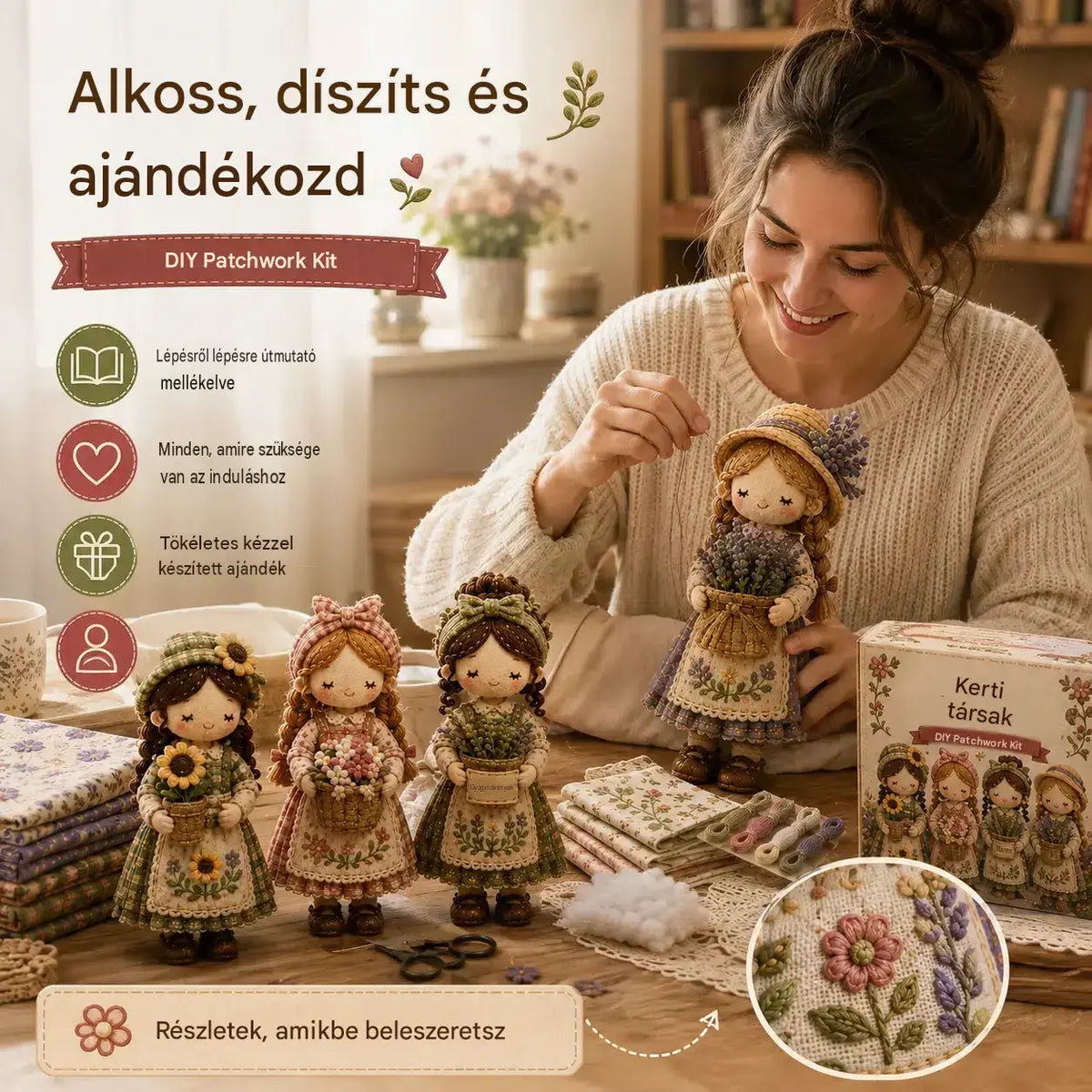 Utolsó nap: Élvezd a 49% kedvezményt! Miniatűr patchwork készlet a Miniature World sorozatból.