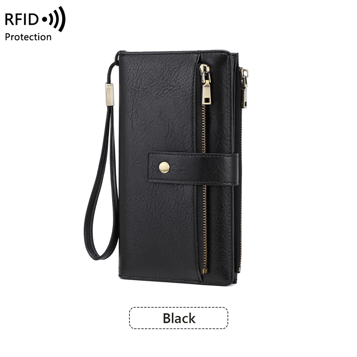 💥💯Cartera de piel para mujer con bloqueo RFID