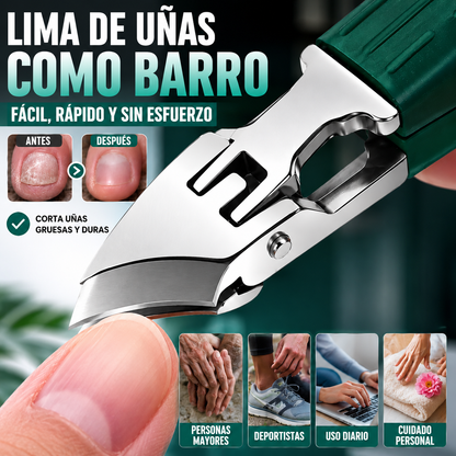 🔥 Cortaúñas antisalpicaduras con borde inclinado de 25° (juego de 3 piezas)