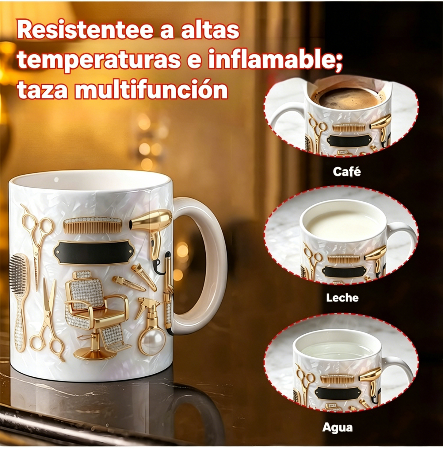 ✨✂️Taza de café de cerámica personalizada, ligera y lujosa