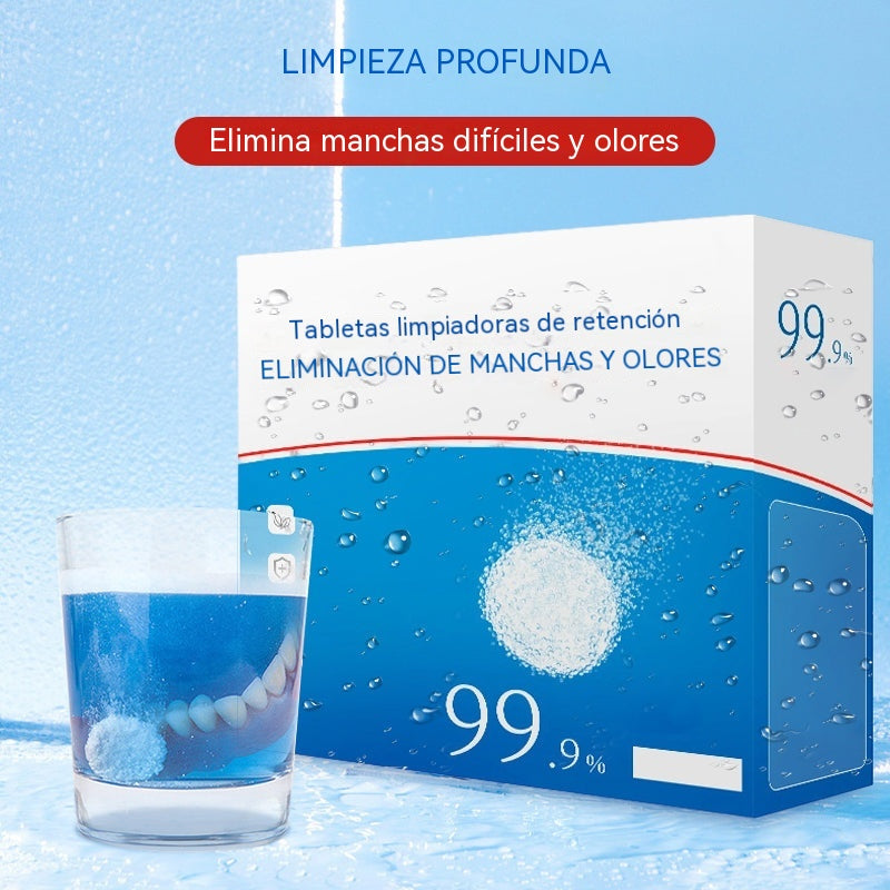 【4 cajas 40 piezas 28 euros】Pastillas limpiadoras para retenedores para eliminar olores y manchas