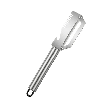 【2 artículos por 23 euros】🧅🔪 Pelador de cocina multifuncional 3 en 1: ¡Pela, corta y abre tapones de botellas! 🔥