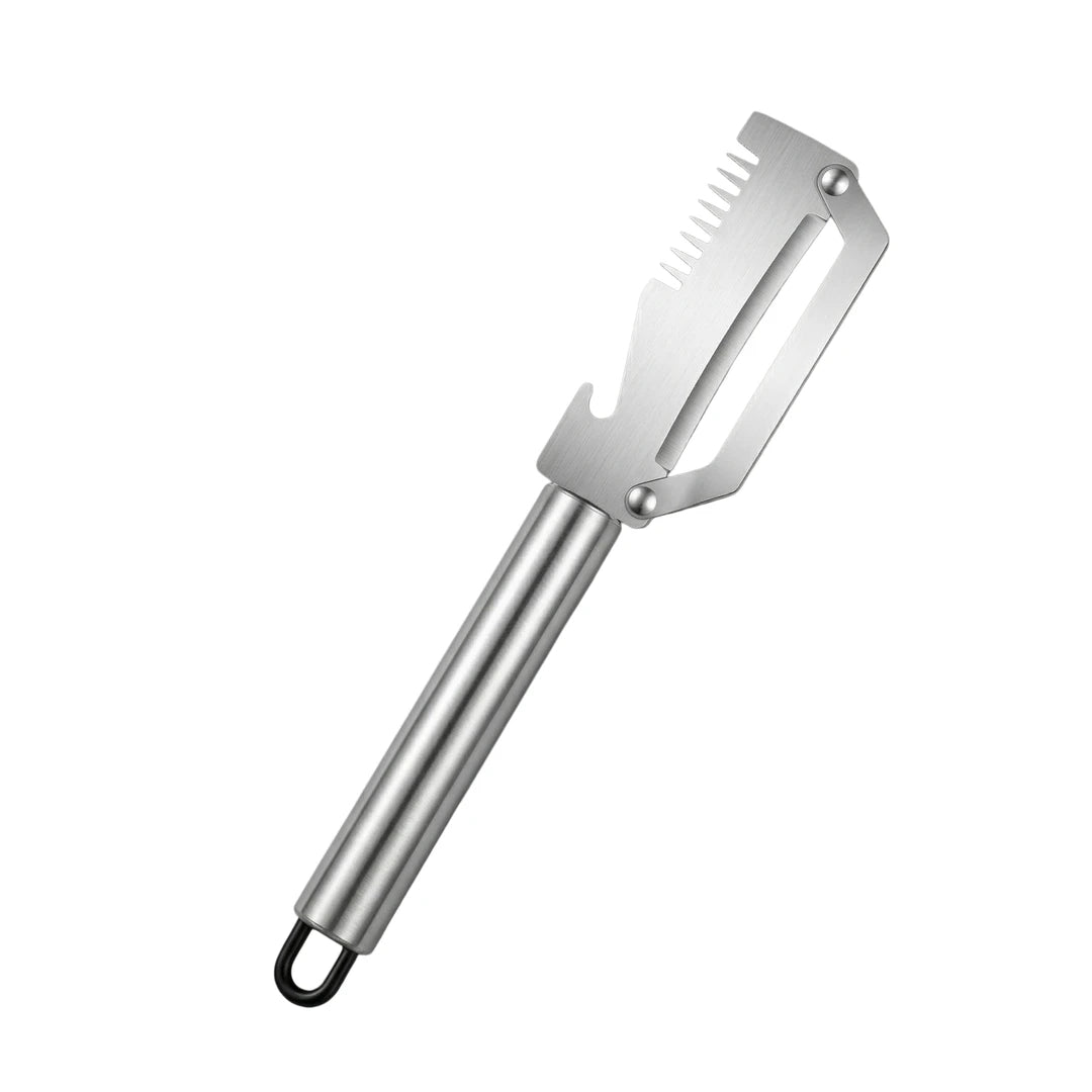 ✅Compra 1 y llévate 1 gratis（2 piezas）🧅🔪 Pelador de cocina multifuncional 3 en 1: ¡Pela, corta y abre tapones de botellas! 🔥