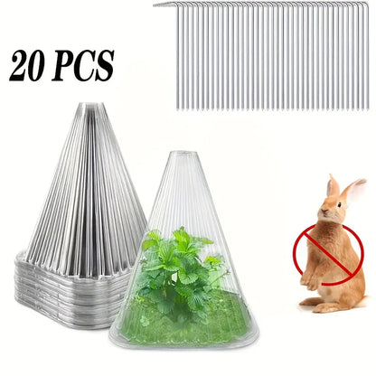 【20 piezas 】Plántulas de melón, plántulas de hortalizas, cubiertas vegetales: conservación térmica, protección contra aves, insectos