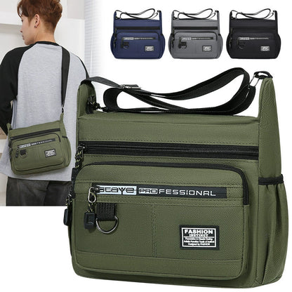 Bolso casual para hombre de gran capacidad, ligero e impermeable