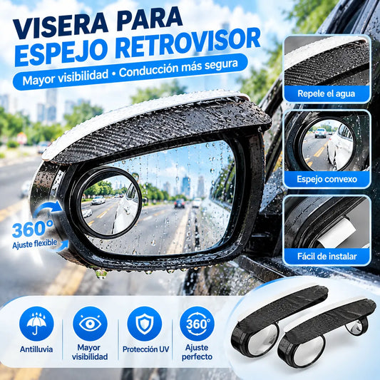 🔥【 2 piezas】🚗 Espejo retrovisor redondo de 360°, dile adiós a los puntos ciegos al conducir