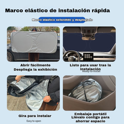 ☀️🚗Parasol plegable para parabrisas de coche con bolsa de almacenamiento