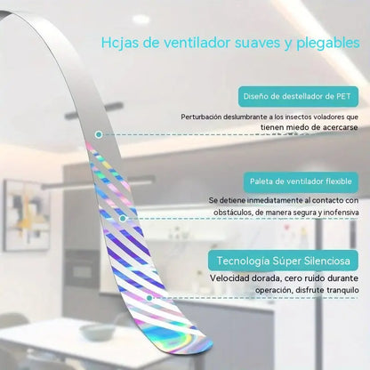 🌀 Ventilador inteligente repelente de insectos: recargable, silencioso y portátil. Crea un ambiente libre de insectos en cualquier momento y lugar. 🏡✅