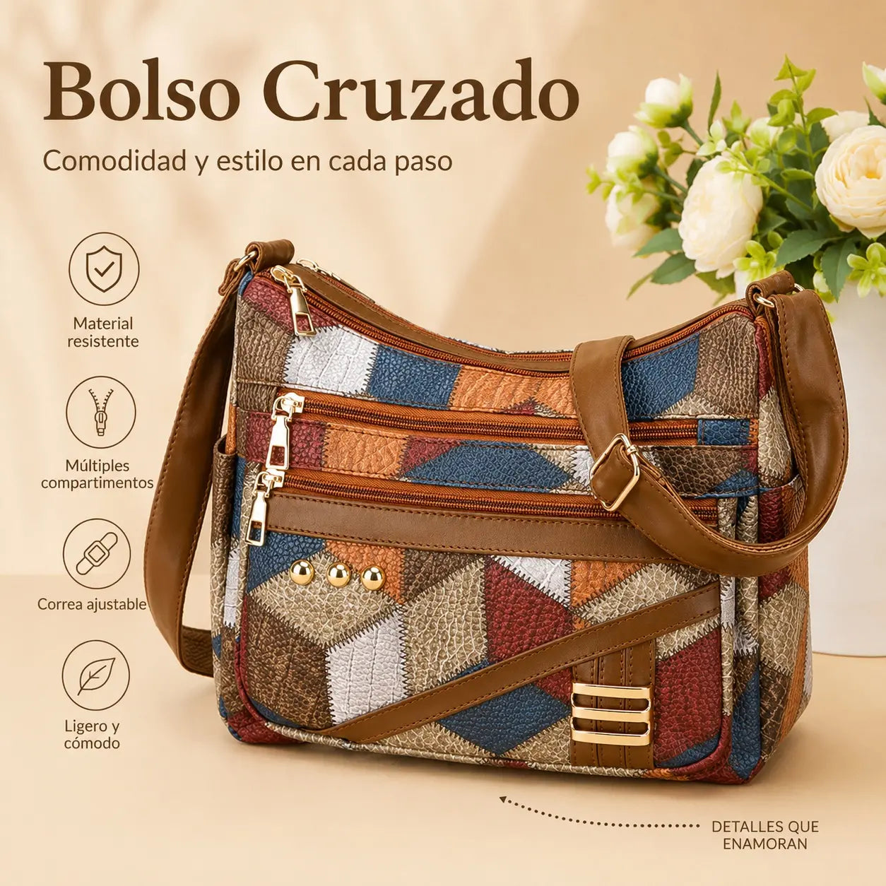 Nuevo bolso de hombro de moda para mujer en piel suave (colección 2026)