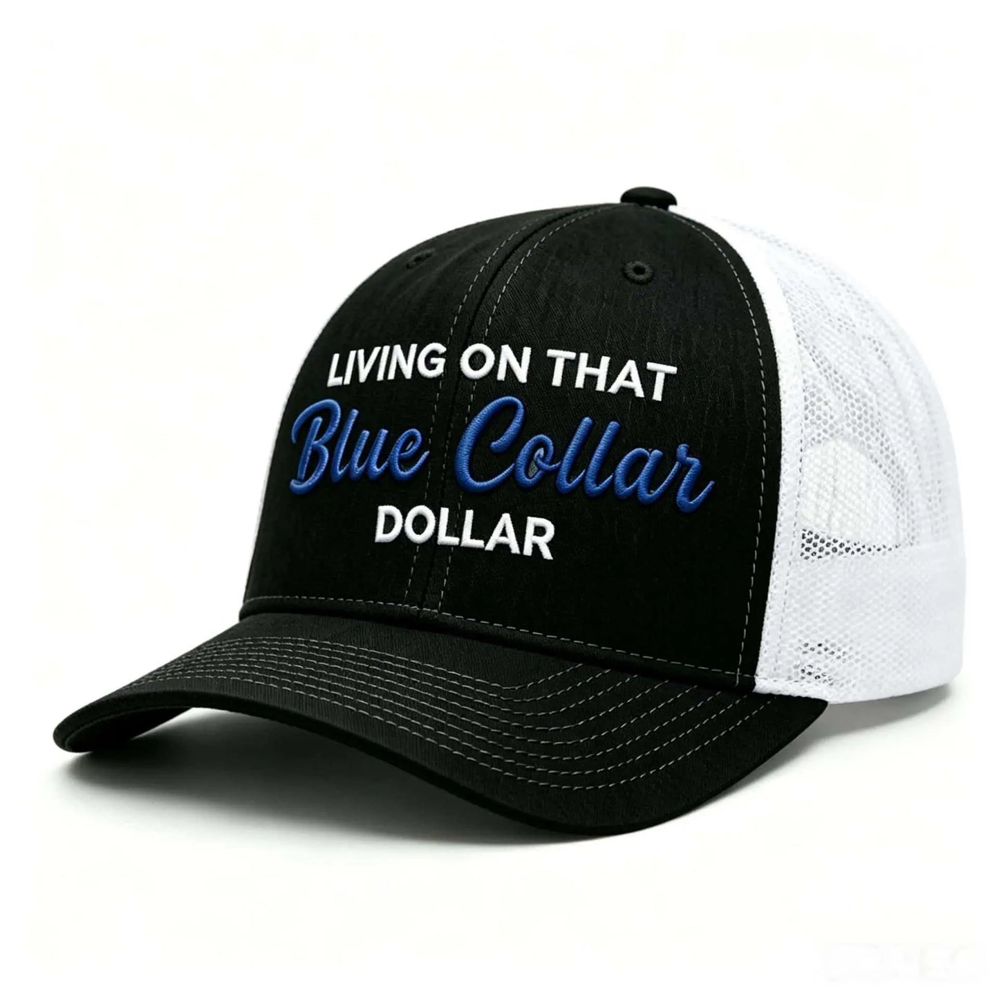 🧢Gorra de béisbol ajustable de malla con eslogan de estilo europeo y americano para ropa de trabajo.