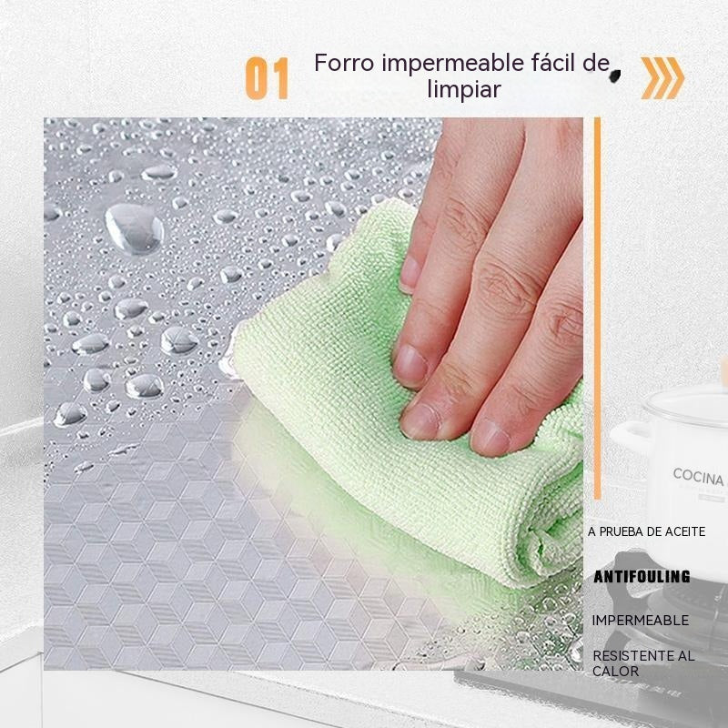 🍳Pegatinas autoadhesivas para cocina: protegen armarios y encimeras de la grasa y las manchas. Se pueden cortar a medida y quitar fácilmente. ¡Un verdadero salvavidas en la cocina! 🌟✅
