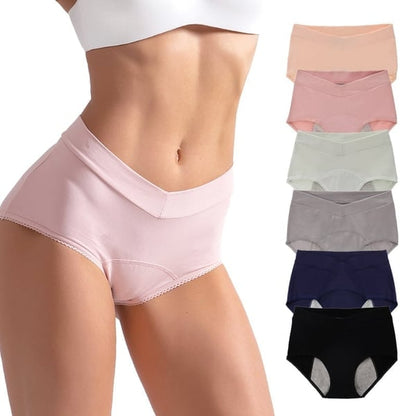 💞🔥【Paquete de 7 piezas】Ropa interior de algodón puro de talle alto para mujer, cómoda y antibacteriana【35-100 kg】