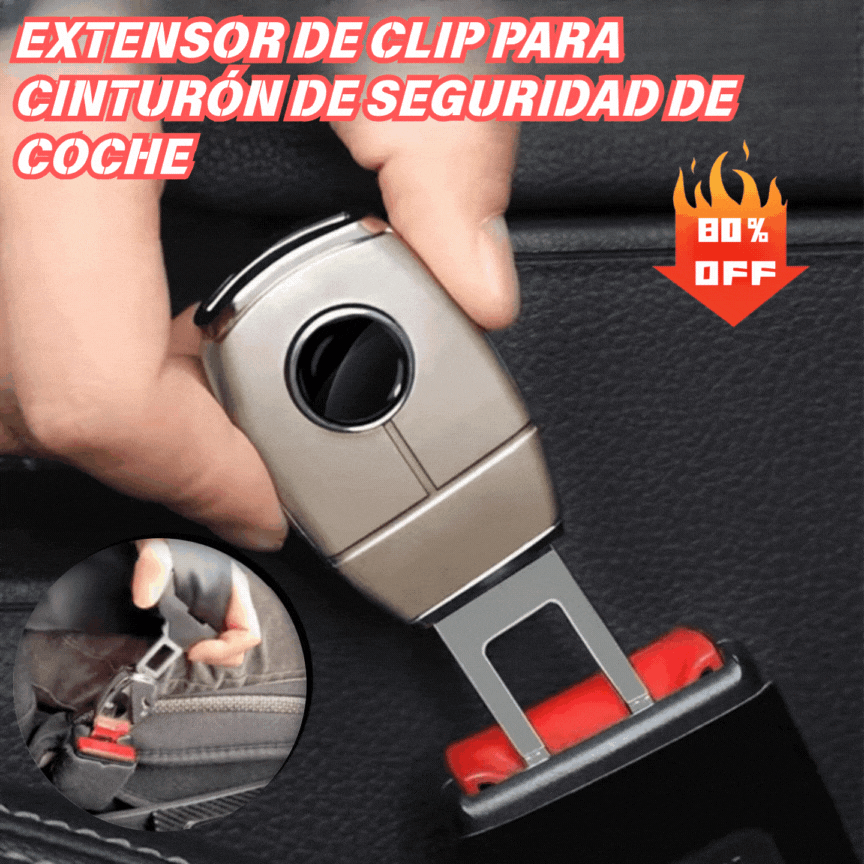 💥💥【Compra 2 y llévate 2 gratis】🚗👍Extensor de cinturón de seguridad de metal para coche
