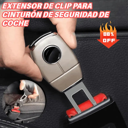 【2 piezas】🚗👍 Extensor metálico para el cinturón de seguridad del coche: diseño extendido para un viaje más cómodo.