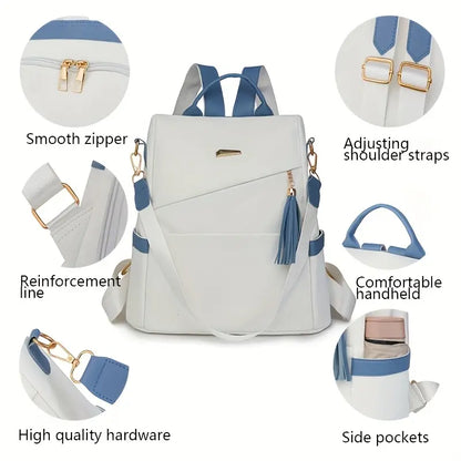 💓50%OFF👜La nueva mochila de viaje de piel suave, con diseño moderno y gran capacidad, para dos usos.