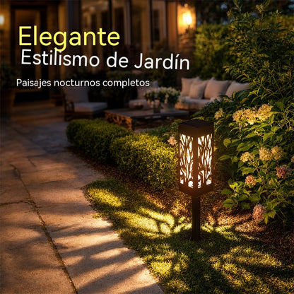 【Compra 1 y llévate 1 gratis】Luces solares impermeables para jardín con estacas