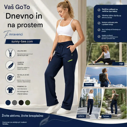 ⏳ Časovno omejena ponudba 🔥 Ženske cargo hlače ravnega kroja — Elastičen pas; popolne za službo, potovanja in vsakdanje nošenje 👖✨