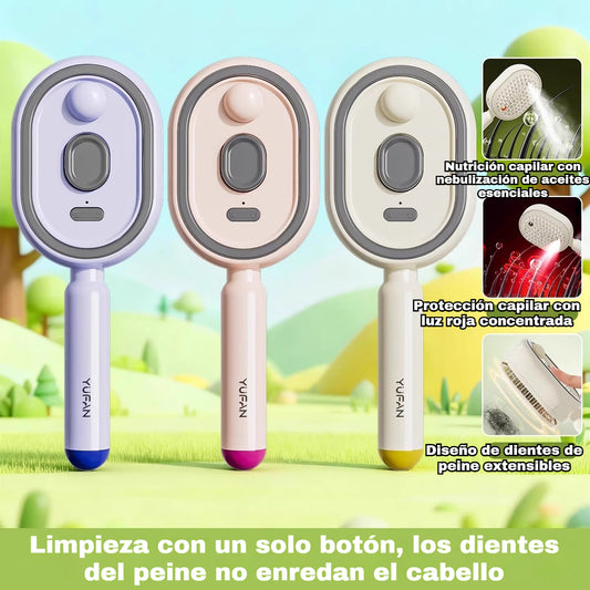 ⚡💨 Pulverizador eléctrico con peine de masaje y cojín de aire