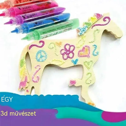 🎁【Vásárolj 1-et, kapsz 2-t ingyen】3D nyomtatótoll gyerekeknek: Popcorn stílusú buborékrajz (DIY)